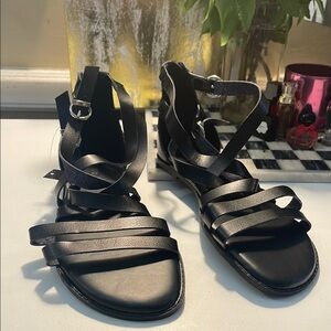 Torrid Black Gladiator Sandals